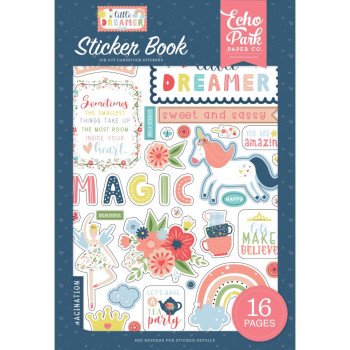 Наліпки Echo Park Little Dreamer Girl Sticker Book 16/Pkg