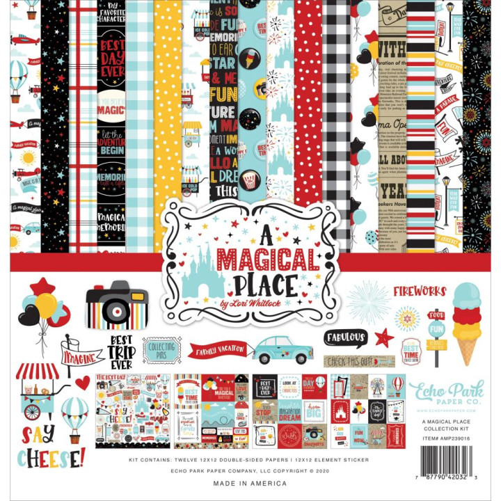 Набір паперу 30*30см Echo Park A Magical Place 12/Pkg