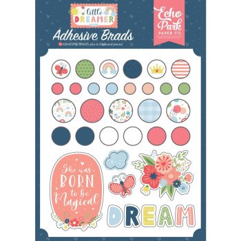 Брадси Echo Park Little Dreamer Girl, 25/Pkg + 6Chipboard