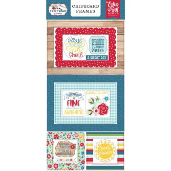  Наліпки з чіпборду Echo Park A Slice Of Summer Frames 15*33см