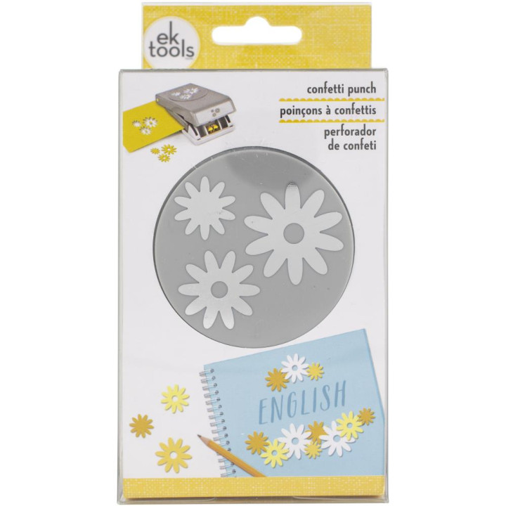 Дирокол EK Success Large Double Punch Daisy Confetti