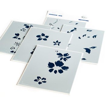 Трафарет Pinkfresh Studio Seamless Floral Panel 5/Pkg