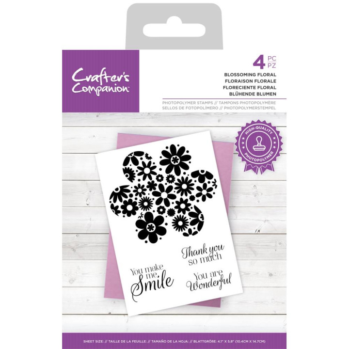 Штампи Crafter's Companion Abstract Blossoming Florals