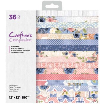 Набір паперу 30*30см Crafter's Companion Paper Pad Full Blooms 36/Pkg