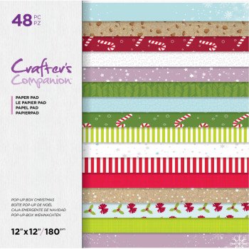 Набір паперу 30*30см Crafter's Companion Pop-Up Box Christmas 48/Pkg