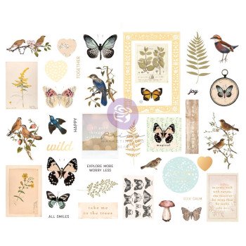  Наліпки з чіпборду Prima Nature Lover Chipboard Stickers 39/Pkg