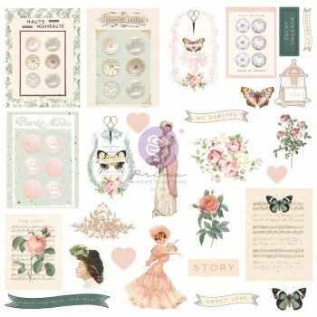Висічки Prima My Sweet By Frank Garcia Cardstock Ephemera 27/Pkg