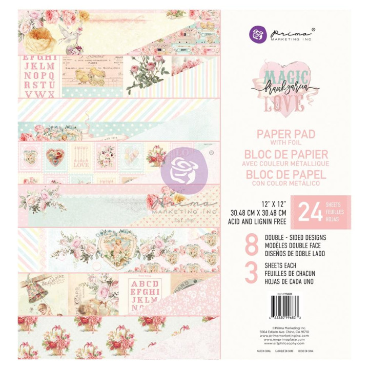 Набір паперу 30*30см Prima Magic Love 24/Pkg