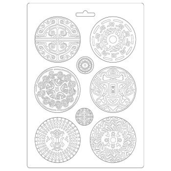 Молд Stamperia Soft Maxi Mould Tribals, Amazonia 21*29см