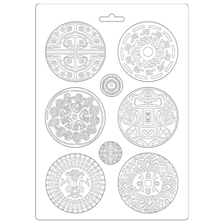  Молд Stamperia Soft Maxi Mould Tribals, Amazonia 21*29см