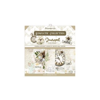 Набір паперу 20*20см Stamperia Romantic Journal 10/Pkg