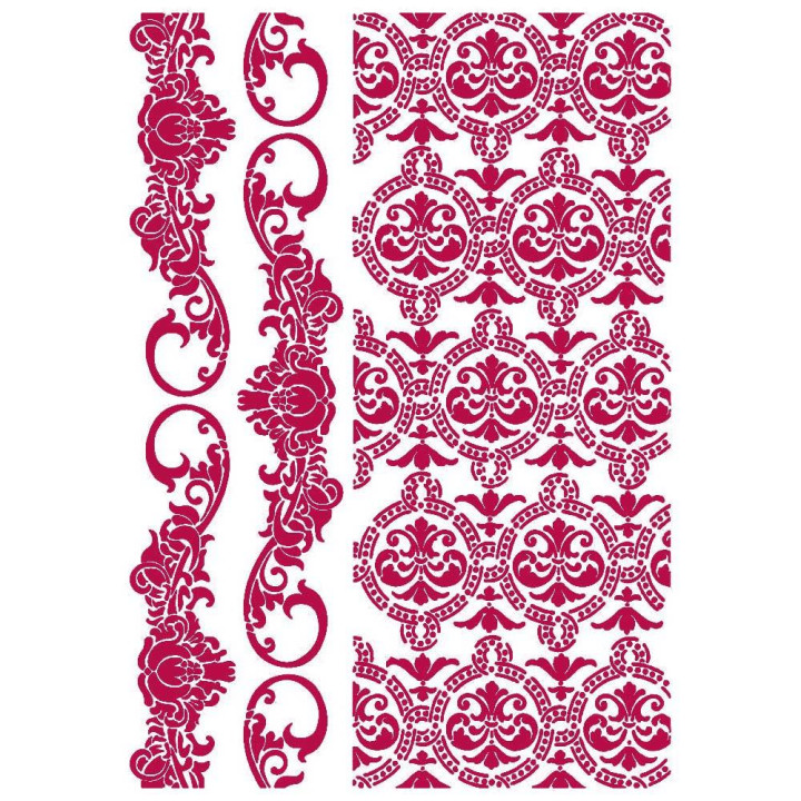 Трафарет Stamperia Journal Border & Texture, Romantic