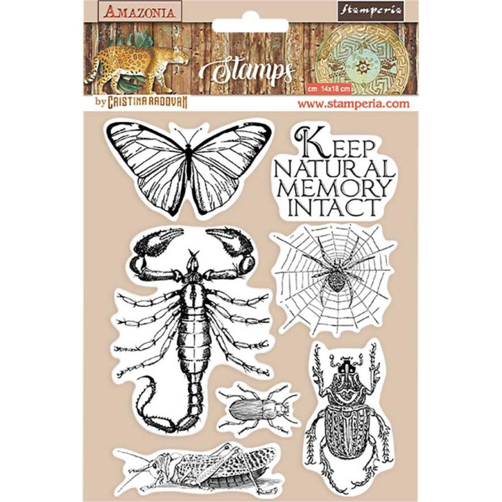 Штампи Stamperia Butterfly, Amazonia 14*18см