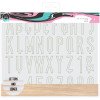  Молд American Crafts Color Pour Resin Mold Letter Ledge 4/Pkg