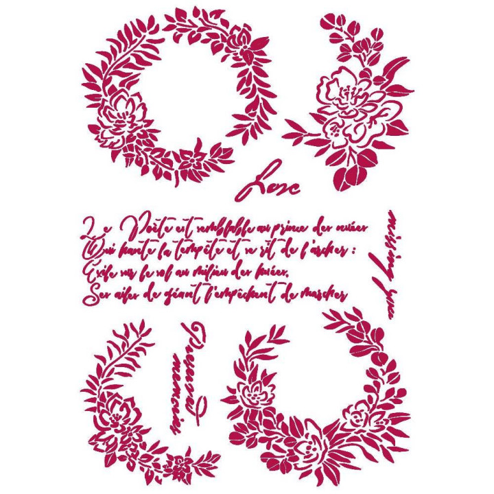  Трафарет Stamperia Journal Garlands Love, Romantic