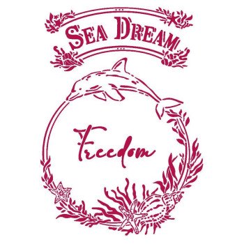 Трафарет Stamperia Sea Dream Freedom, Romantic