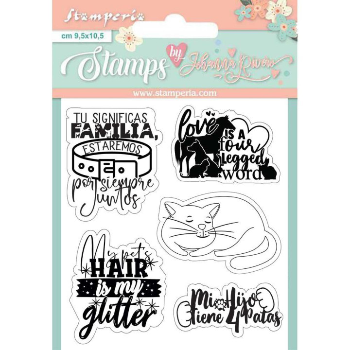 Штампи Stamperia Labels, Circle Of Love 9,5*10,5см