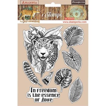 Штампи Stamperia Jaguar, Amazonia 14*18см
