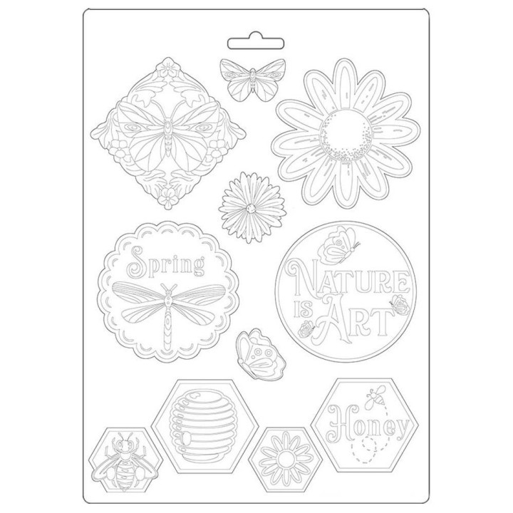  Молд Stamperia Soft Maxi Mould Nature Is Art, Atelier Des Arts 21*29см