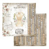 Набір паперу 30*30см Stamperia Romantic Threads 10/Pkg