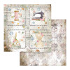 Набір паперу 30*30см Stamperia Romantic Threads 10/Pkg