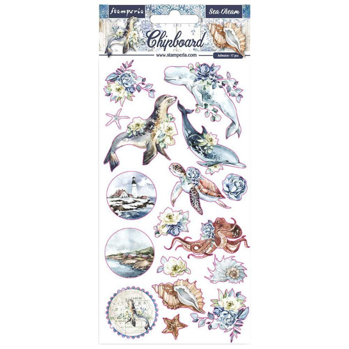 Чіпборд Stamperia Sea Dream, Romantic 15*30см