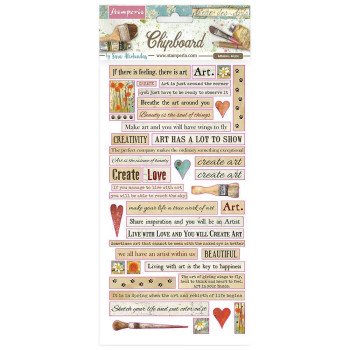 Чіпборд Stamperia Atelier Quotes 15*30см