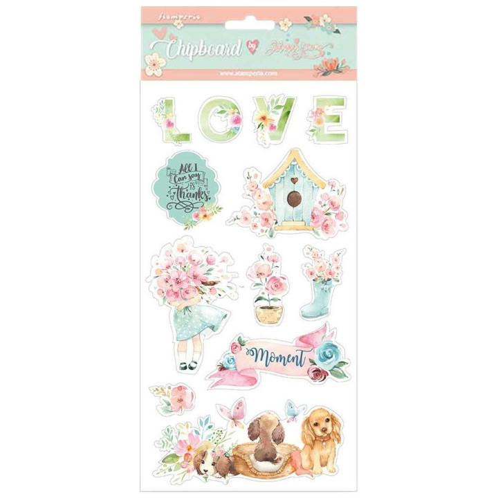 Чіпборд Stamperia Circle Of Love 15*30см