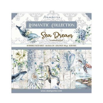 Набір паперу 30*30см Stamperia Romantic Sea 10/Pkg