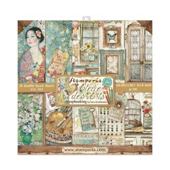 Набір паперу 20*20см Stamperia Atelier Des Arts 10/Pkg