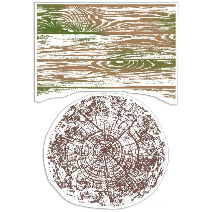 Штамп Ciao Bella Stamping Art Woodgrain