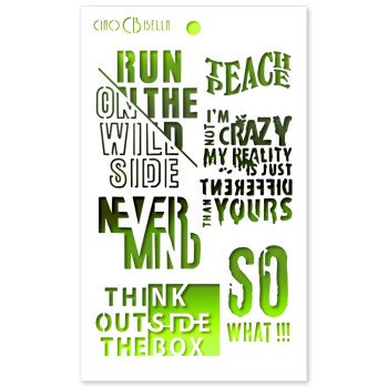 Трафарет Ciao Bella Bad Girls Texture Stencil Think Outside the Box