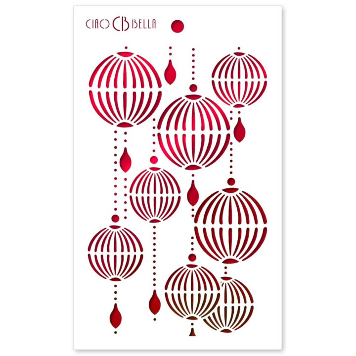  Трафарет Ciao Bella Art Texture Stencil Lanterns