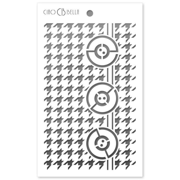Трафарет Ciao Bella Art Texture Stencil Pied de poule