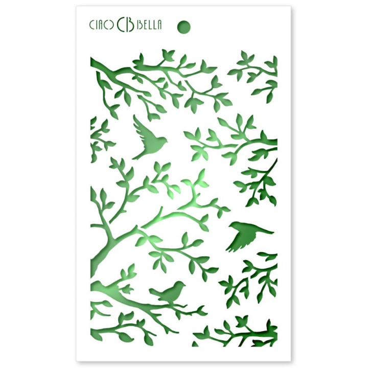 Трафарет Ciao Bella Art Texture Stencil Three Birds