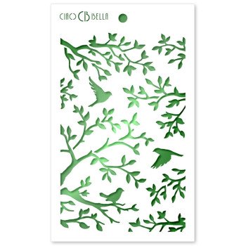 Трафарет Ciao Bella Art Texture Stencil Three Birds