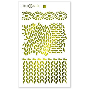 Трафарет Ciao Bella Art Texture Stencil Cross Knitting