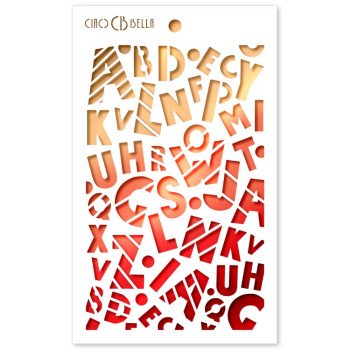 Трафарет Ciao Bella Art Texture Stencil Cross Baby Alphabet