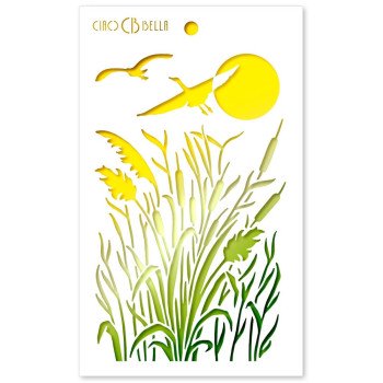 Трафарет Ciao Bella Art Texture Stencil Typha