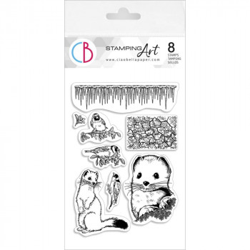 Штамп Ciao Bella Art Ermine & Goldfinch