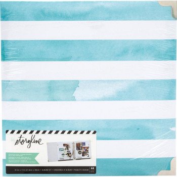 Альбом Heidi Swapp Storyline2 D-Ring Watercolor Stripe 22*28см
