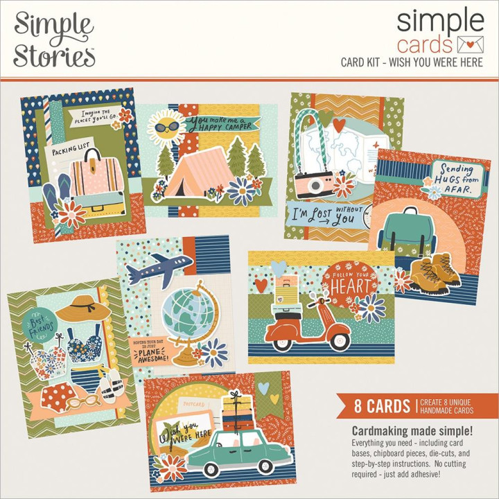 Картки для журналінга Simple Stories Simple Cards Card Kit Wish You Were Here