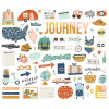 Висічки Simple Stories Safe Travels Bits & Pieces Die-Cuts 71/Pkg