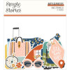 Висічки Simple Stories Safe Travels Bits & Pieces Die-Cuts 71/Pkg