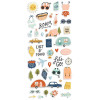 Наліпки Puffy Simple Stories Safe Travels 45/Pkg