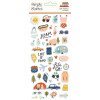 Наліпки Puffy Simple Stories Safe Travels 45/Pkg