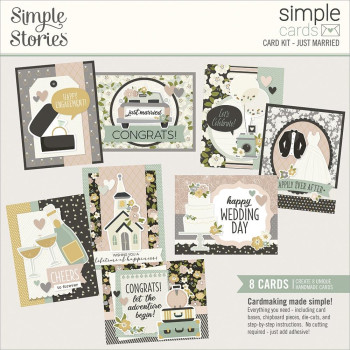 Картки для журналінга Simple Stories Simple Cards Card Kit Just Married