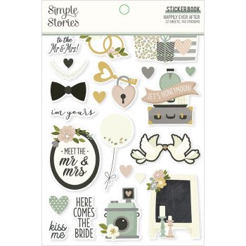 Наліпки Simple Stories Happily Ever After Sticker Book 12/Pkg