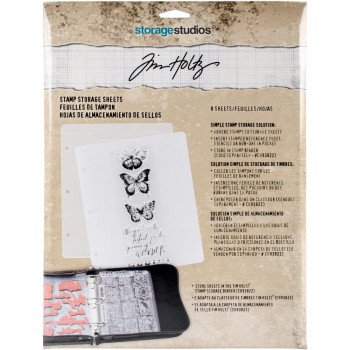 Сторінки Tim Holtz Storage Studios Stamp Storage Binder Refills 8/Pkg