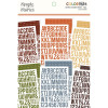 Наліпки Simple Stories Color Vibe Alpha Fall Sticker Book 12/Pkg